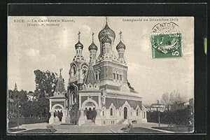 Carte postale Nice, La Cathédrale Russe
