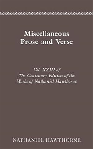 Seller image for Miscellaneous Prose and Verse for sale by GreatBookPrices