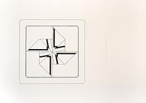 Bild des Verkufers fr Geometrische Komposition. 1970. [Signierte Original-Zinkografie / signed original zincograph]. zum Verkauf von Antiquariat Lenzen