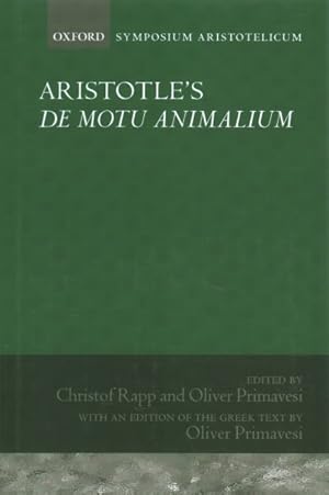 Immagine del venditore per Aristotle's De Motu Animalium : Symposium Aristotelicum venduto da GreatBookPrices