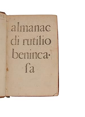 Almanacco perpetuo. [with] Tabulae physiognomicae.: BENINCASA, Rutilio. [with] RUBEIS, Dominicus de.