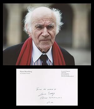 Seller image for Pierre Rosenberg - Carte autographe signe - 2007 + Photo for sale by PhP Autographs