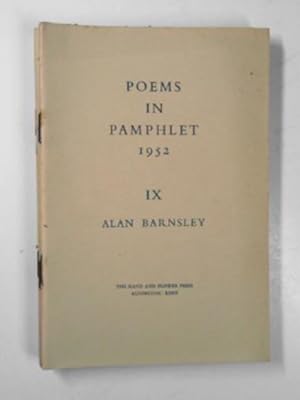 Seller image for Poems in Pamphlet 1952: IX for sale by Cotswold Internet Books