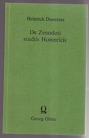 De Zenodoti studiis Homericis.