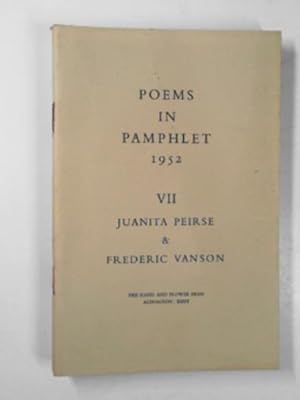 Seller image for Poems in Pamphlet 1952: VII for sale by Cotswold Internet Books