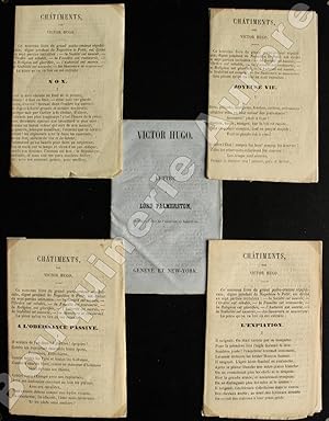 Image du vendeur pour [Les Chtiments] : Nox - Joyeuse vie - L'Expiation - A l'obissance passive.On joint : Lettre  Lord Palmerston, Secrtaire-d Etat de l intrieur, en Angleterre. mis en vente par Bouquinerie Aurore (SLAM-ILAB)