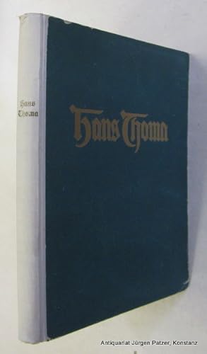 Immagine del venditore per Hans Thoma. Mnchen, Bruckmann, 1922. 4to. Mit 87 Tafeln (einige farbig) u. 21 Illustrationen im Text. 48 S., 1 Bl. Or.-Hlwd.; Kanten beschabt. venduto da Jrgen Patzer