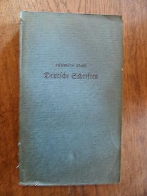 Imagen del vendedor de Deutsche Schriften von Heinrich Seuse. Ausgewhlt und bertragen von Anton Gabele. a la venta por Antiquariat Floeder