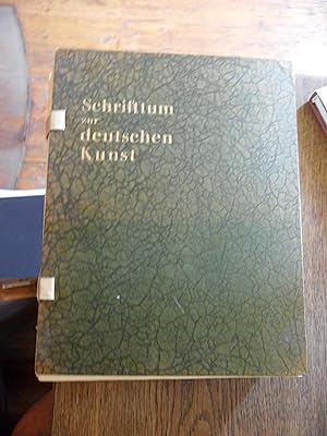 Bild des Verkufers fr Schrifttum zur deutschen Kunst. Herausgegeben vom Deutschen Verein fr Kunstwissenschaft. Erster Jahrgang Oktober 1933 bis September 1934. zum Verkauf von Antiquariat Floeder