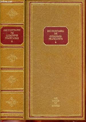 Seller image for Dictionnaire des citations franaises Tome 1 (Collection : "Les Usuels du Robert" for sale by Le-Livre