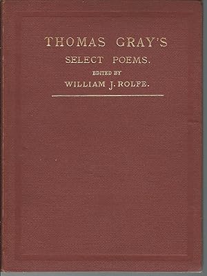 Bild des Verkufers fr Thomas Gray's Selected Poems zum Verkauf von MyLibraryMarket