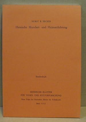 Seller image for Sprache in Hessen. Sonderdruck. (Hessische Bltter fr Volks- und Kulturforschung, Band 11/ 12) for sale by Nicoline Thieme