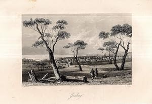 Imagen del vendedor de Geelong. Stahlstich-Ansicht von Bibby nach Winkles. a la venta por Antiquariat Dennis R. Plummer