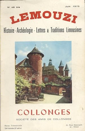 Collonges en Bas-Limousin. Numéro spécial de la revue Lemouzi. Par la Société des amis de Collong...