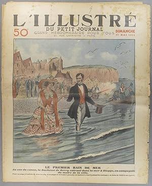 Image du vendeur pour L'Illustr du Petit journal N 2266. Grand hebdomadaire pour tous. Gravure en premire page : Le premier bain de mer, la Duchesse de Berry  Dieppe. 27 mai 1934. mis en vente par Librairie Et Ctera (et caetera) - Sophie Rosire