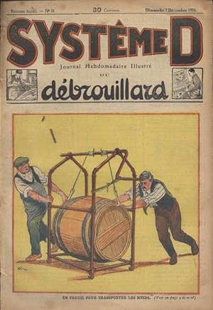 Seller image for Journal hebdomadaire illustr du dbrouillard. N 25. En couverture : Un treuil pour transporter les muids. 7 dcembre 1924. for sale by Librairie Et Ctera (et caetera) - Sophie Rosire