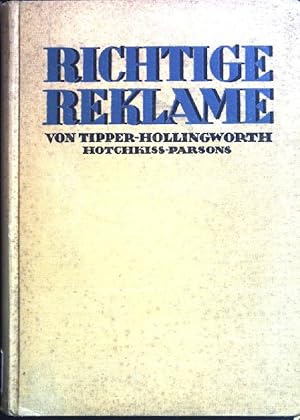 Seller image for Richtige Reklame. for sale by books4less (Versandantiquariat Petra Gros GmbH & Co. KG)