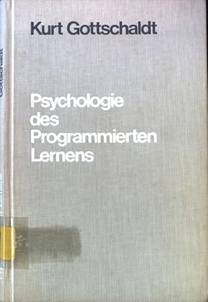 Bild des Verkufers fr Psychologie des Programmierten Lernens. Experimentelle Untersuchungen ber langfristige Lernverlufe nach Programm in der Schule. zum Verkauf von books4less (Versandantiquariat Petra Gros GmbH & Co. KG)