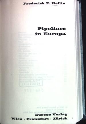 Seller image for Pipelines in Europa. for sale by books4less (Versandantiquariat Petra Gros GmbH & Co. KG)