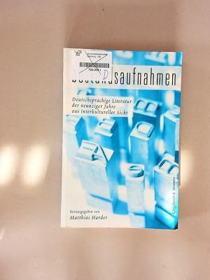Seller image for Bestandsaufnahmen. Deutschsprachige Literatur der neunziger Jahre aus interkultureller Sicht. for sale by avelibro OHG