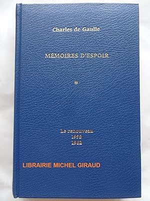 Mémoires d'espoir Tome 1 Le Renouveau 1958 1962