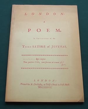 Seller image for London: a Poem, in Imitation of the Third Satire of Juvenal for sale by George Jeffery Books