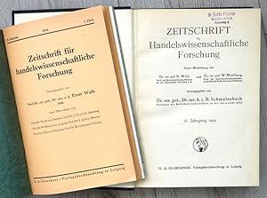 Hrsg. von E(ugen) Schmalenbach. Ab Jg. 18 (1924) hrsg. unter Mitwirkung von E(rnst) Walb und W(al...