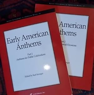 Imagen del vendedor de Early American Anthems, Parts 1 & 2 (Recent Researches in American Music 36 & 37) a la venta por Austin Sherlaw-Johnson, Secondhand Music