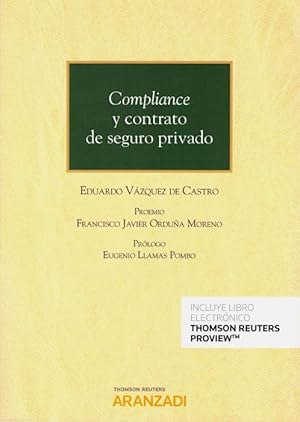 Image du vendeur pour Compliance y contrato de seguro privado mis en vente par Vuestros Libros