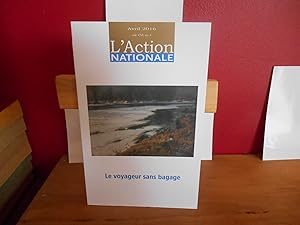 L'ACTION NATIONALE AVRIL 2016; LE VOYAGEUR SANS BAGAGE