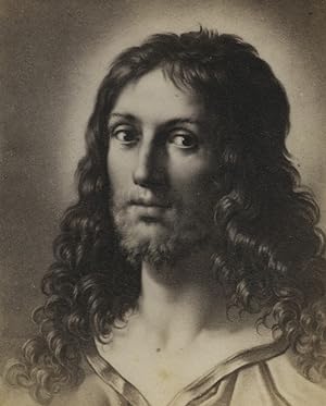 Imagen del vendedor de Germany Art Museum Caracci Christ portrait Old CDV Photo 1870 a la venta por Bits of Our Past Ltd