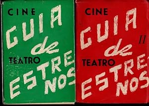 GUIA DE ESTRENOS DE CINE Y TEATRO. I Y II. 1955-57. 1957.