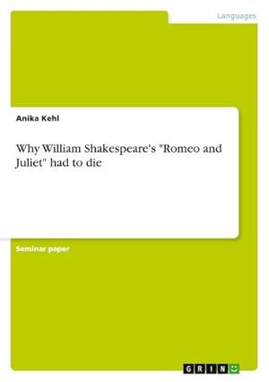 Bild des Verkufers fr Why William Shakespeare's "Romeo and Juliet" had to die zum Verkauf von AHA-BUCH GmbH