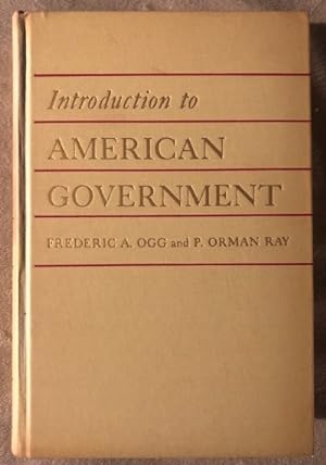 Imagen del vendedor de Introduction to American Government a la venta por For the Love of Used Books