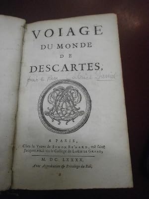 Gabriel Daniel - Descartes : Voiage (voyage) du Monde de Descartes
