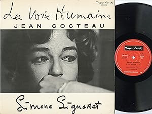 "Simone SIGNORET : LA VOIX HUMAINE de Jean COCTEAU" LP 33 tours original français / DISQUES Jacqu...