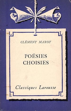 Bild des Verkufers fr Poesies Choisies - Nouveaux Classiques Larousse zum Verkauf von ! Turtle Creek Books  !