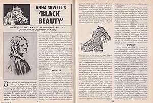 Image du vendeur pour Anna Sewell's Black Beauty. Looking at the Publishing History of the great Children's Classic. This is an original article separated from an issue of The Book & Magazine Collector publication, 1995. mis en vente par Cosmo Books