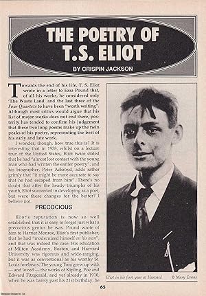 Seller image for The Poetry of T.S. Eliot. This is an original article separated from an issue of The Book & Magazine Collector publication, 1994. for sale by Cosmo Books