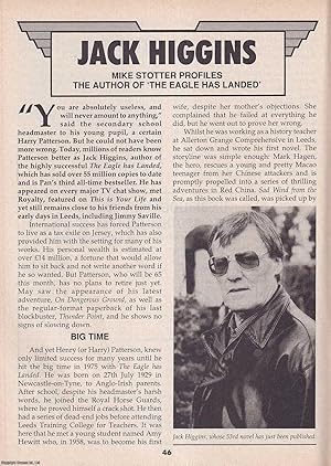 Imagen del vendedor de Jack Higgins. Author of The Eagle Has Landed. This is an original article separated from an issue of The Book & Magazine Collector publication, 1994. a la venta por Cosmo Books