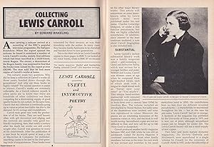 Seller image for Collecting Lewis Carroll. This is an original article separated from an issue of The Book & Magazine Collector publication, 1996. for sale by Cosmo Books