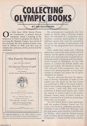 Seller image for Collecting Olympic Books. This is an original article separated from an issue of The Book & Magazine Collector publication, 1996. for sale by Cosmo Books