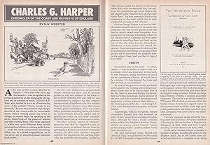 Imagen del vendedor de Charles G. Harper. Chronicles of The Coast and Highways of England. This is an original article separated from an issue of The Book & Magazine Collector publication, 1993. a la venta por Cosmo Books