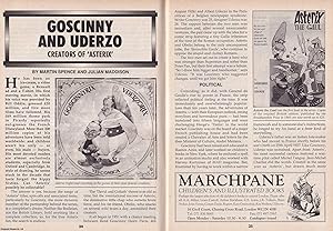 Seller image for Goscinny and Uderzo. Creators of Asterix. This is an original article separated from an issue of The Book & Magazine Collector publication, 1994. for sale by Cosmo Books