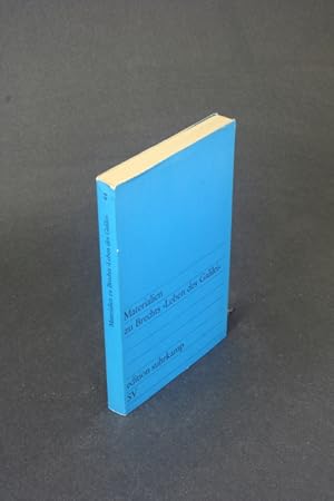 Bild des Verkufers fr Materialien zu Brechts "Leben des Galilei". zum Verkauf von Steven Wolfe Books