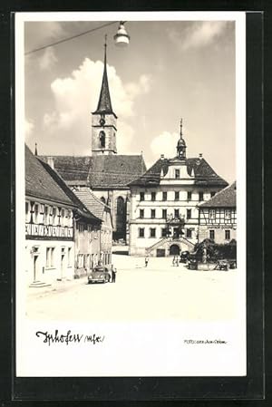 Seller image for Ansichtskarte Iphofen / Mfr., Ortspartie mit Gasthof 1965 for sale by Bartko-Reher