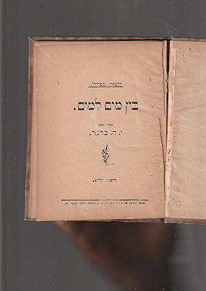 Seller image for Ben mayim le-mayim : sipur for sale by Meir Turner