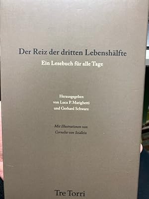 Seller image for Der Reiz der dritten Lebenshlfte - Ein Lesebuch fr alle Tage Moderne Gedanken zum Thema lterwerden aus vier Jahrtausenden Themen wie demografischer Wandel und eine zunehmend ltere Bevlkerung machen seit Jahren Schlagzeilen - vor allem negative. Dabei ist es eher so, dass viele ltere bei guter Gesundheit sind und unsere Gesellschaft mit wachem Geist und durch wertvolle Erfahrungen prgen und voranbringen. Die dritte Lebenshlfte ist ein Geschenk, das noch viele berraschungen und Lebensfreuden bereithlt. Auch in frheren Zeiten hat es ltere und weise Menschen gegeben, die sich kluge Gedanken ber diese Lebensphase gemacht haben. Das Buch versteht sich als "Vademecum", das Erfahrungen und Denkanste aus vier Jahrtausenden, fnf Kontinenten und vielen Disziplinen versammelt. Es soll seine Leser inspirieren und sie auf der Suche nach individuellen Antworten begleiten. Aufgrund seiner hochwertigen und widerstandsfhigen Ausstattung sowie dem handlichen Format eignet sich das "Vadem for sale by bookmarathon