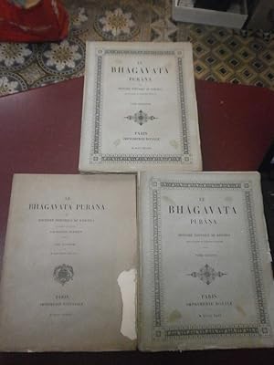 Traduit & publié par E. Burnouf - M. Hauvette-Besnault La Bhâgavata Purâna Histoire poétique de K...