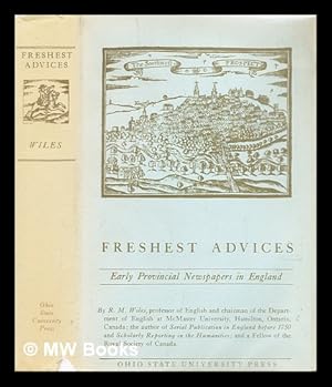 Bild des Verkufers fr Freshest advices : early provincial newspapers in England zum Verkauf von MW Books